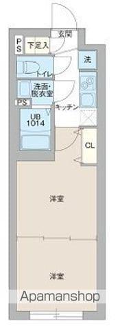 プロスタイルウェルス東武練馬(2K/3階)の間取り写真
