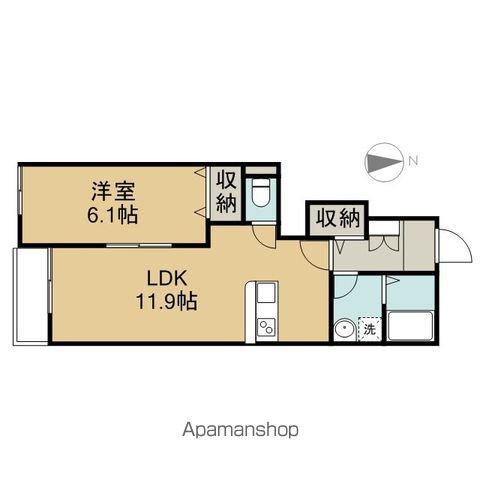 カーサ・アルカーディア(1LDK/1階)の間取り写真