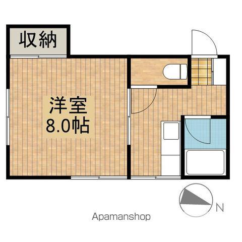 サウスフィールド(1K/1階)の間取り写真