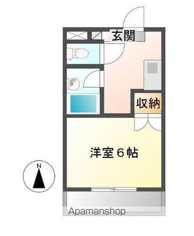 アーベイン三木パートⅡ(1K/4階)の間取り写真