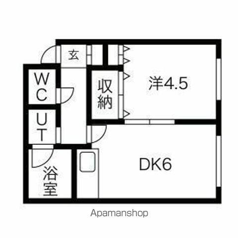 マーガレットハイツ(1DK/2階)の間取り写真