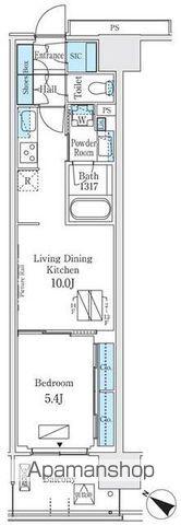 ロイヤルパークス有明(1LDK/12階)の間取り写真