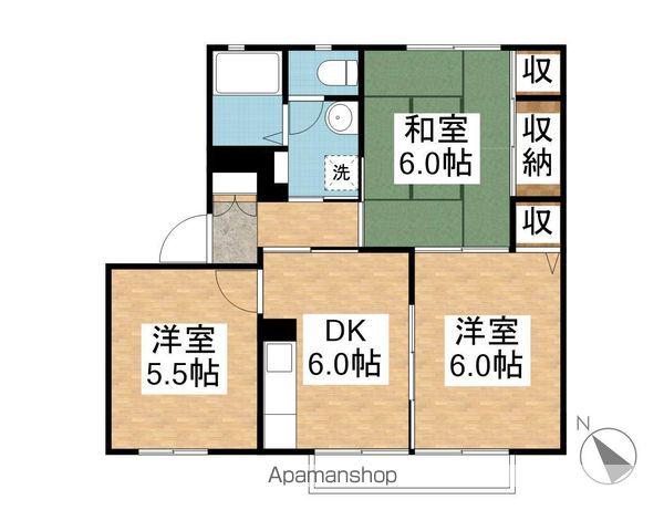 M&TB棟(3DK/1階)の間取り写真