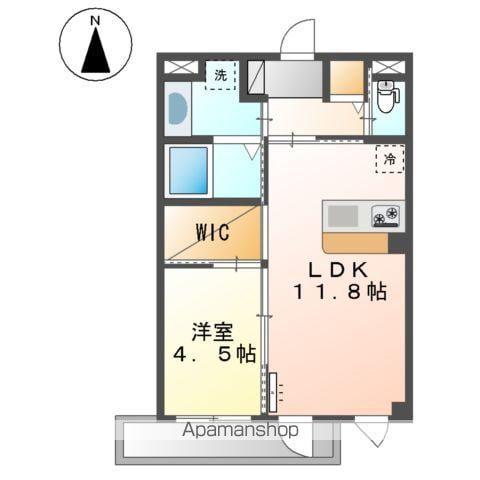 スマイル アネックス東三国ヶ丘(1LDK/2階)の間取り写真