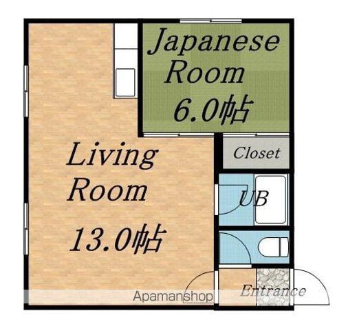 マンション松田(1LDK/3階)の間取り写真