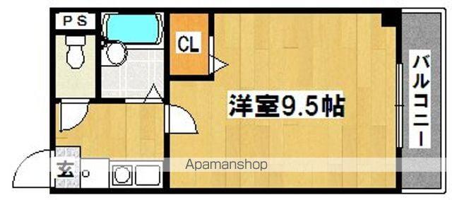 ハイツNANIWA(1K/2階)の間取り写真