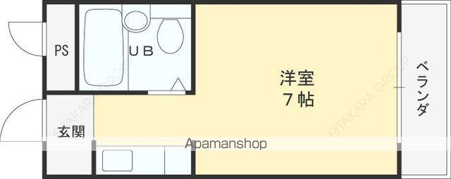大宝枚岡CTヒルズ(ワンルーム/4階)の間取り写真