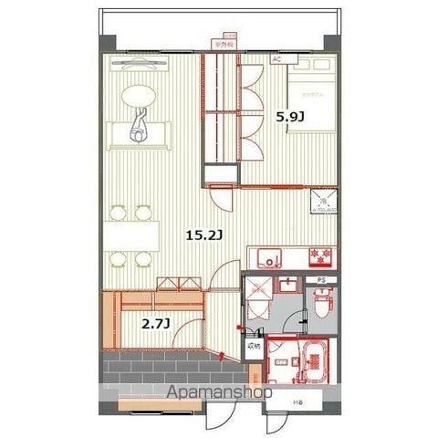 ローズガーデン(3DK/2階)の間取り写真