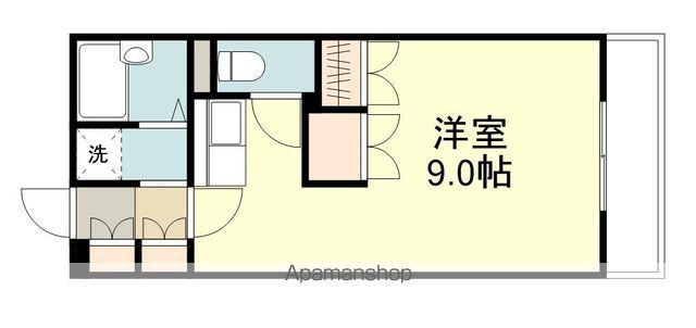 メゾンブランシュ1号館(ワンルーム/3階)の間取り写真