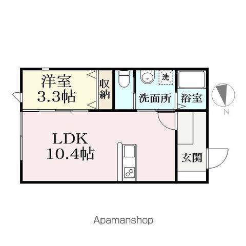 CASA LEGARE(1LDK/1階)の間取り写真
