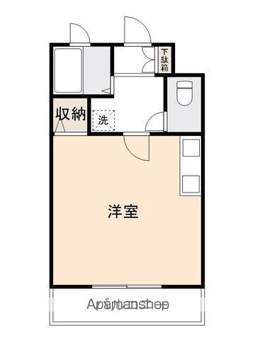 バンクシー屋島(ワンルーム/2階)の間取り写真