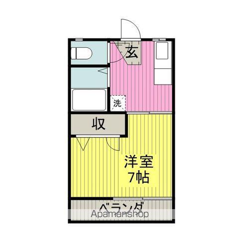 メゾンMA(1K/2階)の間取り写真
