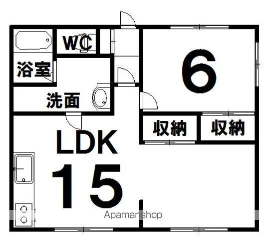 CLASSEL220(1LDK/1階)の間取り写真