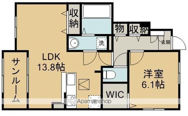 シエル・川越(1LDK/1階)の間取り写真