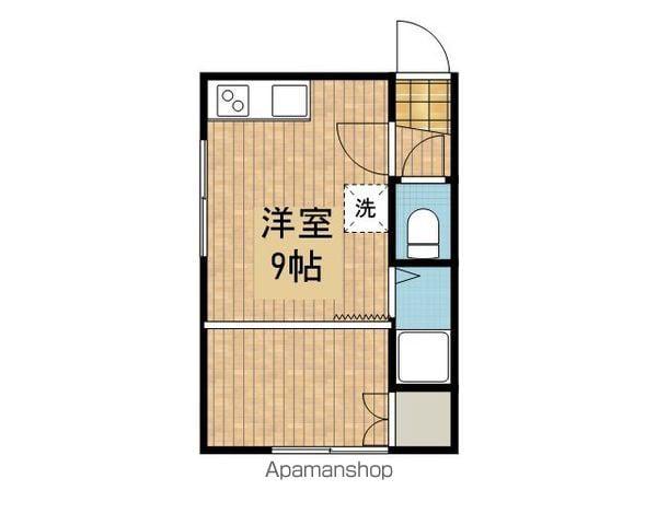 パークサイド(ワンルーム/3階)の間取り写真