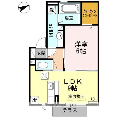 D-ROOM MIZUHO(1LDK/1階)の間取り写真