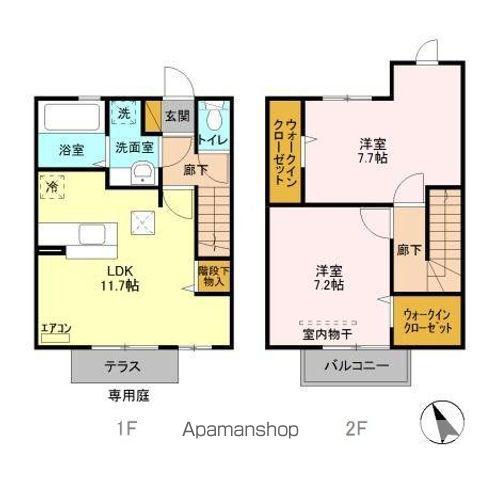 TOIT VERT(2LDK/1階)の間取り写真