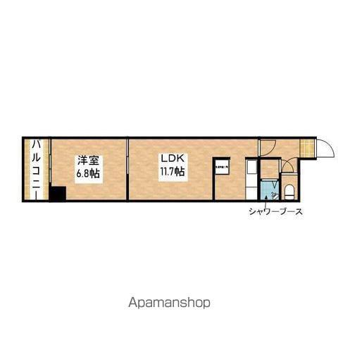 ライオンズマンション久屋公園(1LDK/3階)の間取り写真