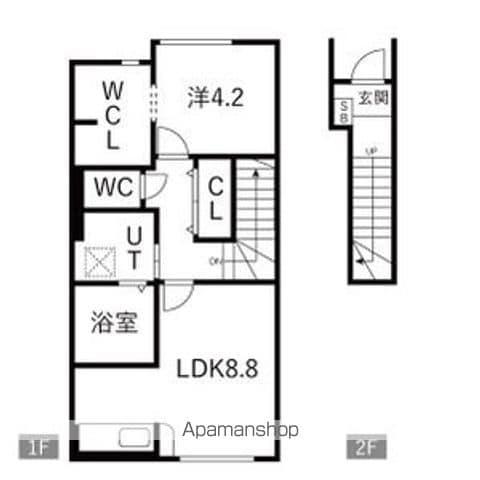 J.BREATH(1LDK/2階)の間取り写真