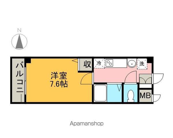 セレッソ本陣(1K/3階)の間取り写真