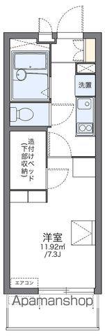 レオパレスエスタⅣ(1K/3階)の間取り写真