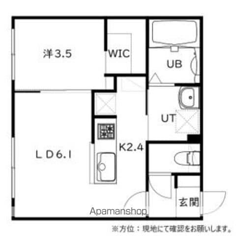 CASA AT新道東(1LDK/5階)の間取り写真