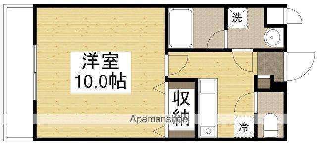 オーランド岩田(1K/2階)の間取り写真