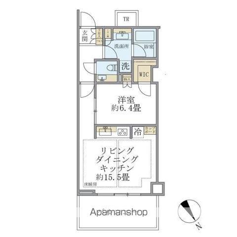 TOFROM YAESU RESIDENCE(1LDK/6階)の間取り写真