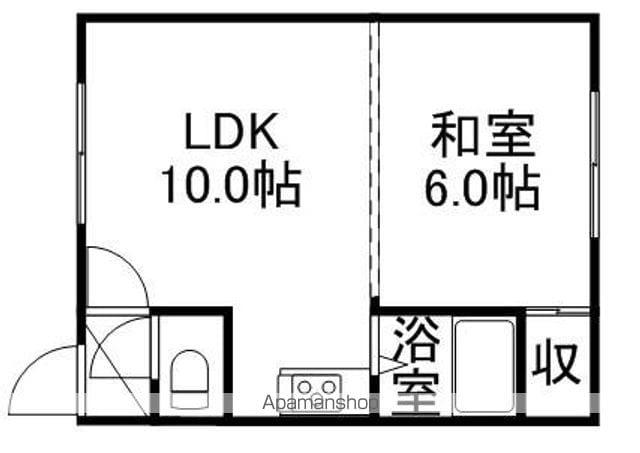 つちだマンション(1DK/2階)の間取り写真