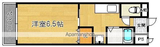 ハイデルベルク(1K/3階)の間取り写真