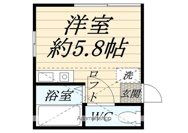 ユナイト鶴見アヴェイロの杜(ワンルーム/1階)の間取り写真