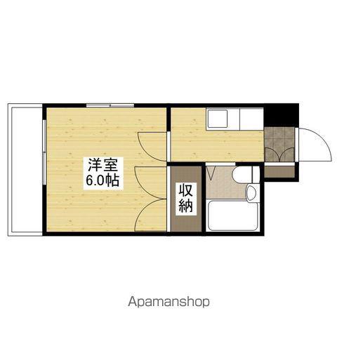 西村ビル(1K/3階)の間取り写真