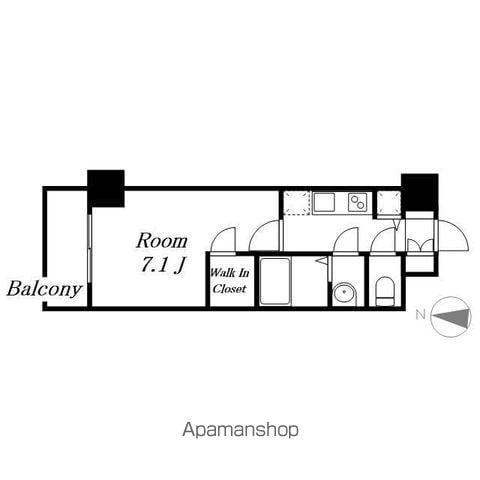 エスリード栄ル・クール(1K/12階)の間取り写真