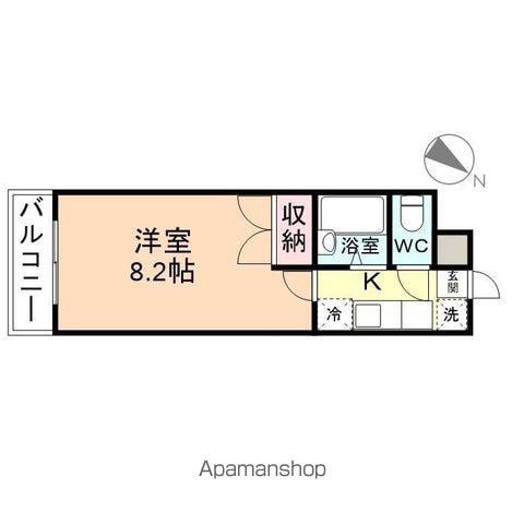 ポルタ五福A棟(1K/3階)の間取り写真