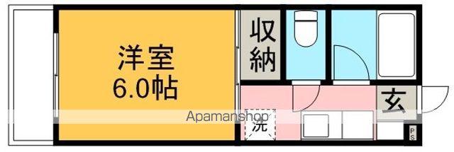 アゼリアマンション(1K/3階)の間取り写真