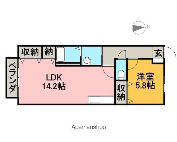 ヴィヴレ平井(1LDK/2階)の間取り写真