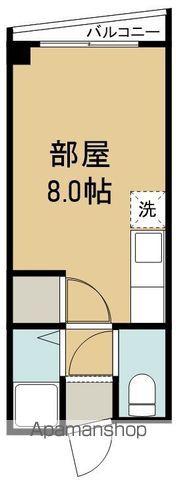 ノースコート梁川(ワンルーム/4階)の間取り写真