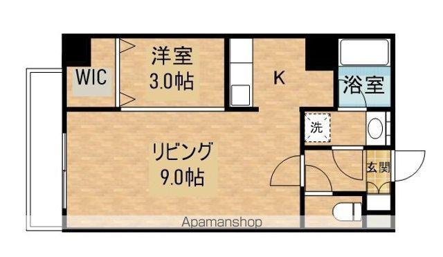 LST表町Ⅲ(1LDK/8階)の間取り写真