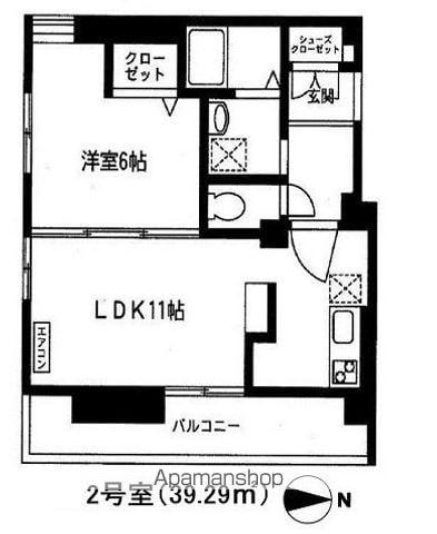 プライムステージオオシマ(1LDK/2階)の間取り写真