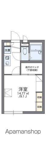 レオパレス悠創ヶ丘(1K/1階)の間取り写真