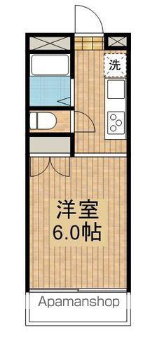 ミタカホーム11番館(1DK/6階)の間取り写真