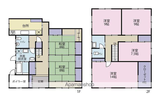 高山本線 高山駅 徒歩20分 2階建 築37年(6K)の間取り写真