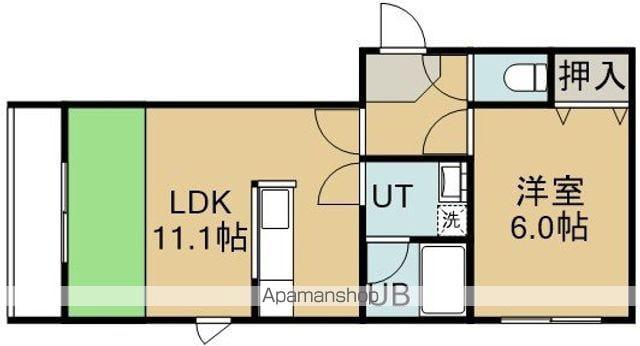 ロイヤルパレス(1LDK/2階)の間取り写真