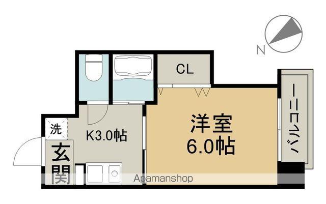 ロイヤルハウス藤田(1K/2階)の間取り写真