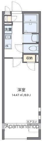 クレイノシャトーブランカⅡ(1K/2階)の間取り写真