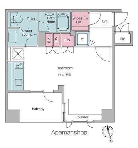 レジディア文京湯島(ワンルーム/5階)の間取り写真
