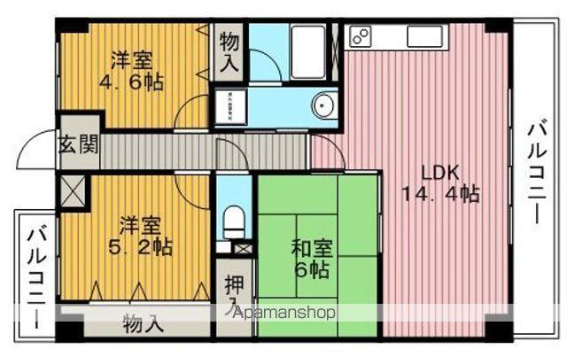 ルミエール西緑丘(3LDK/1階)の間取り写真