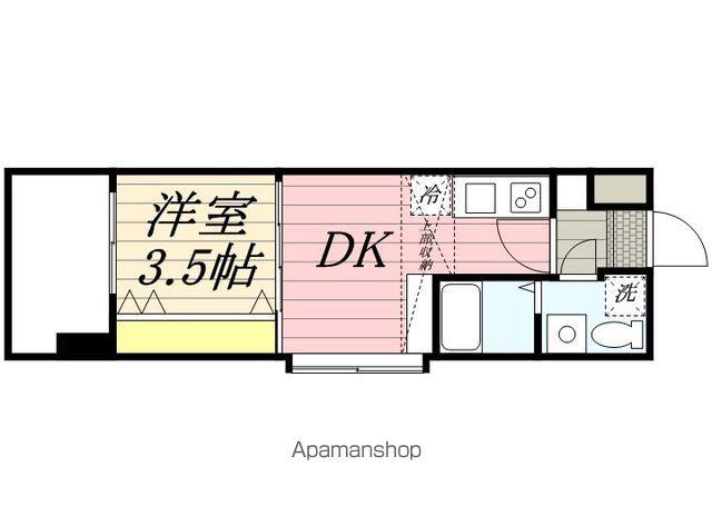 NO54 WES-PROJECT54博多南(1DK/2階)の間取り写真