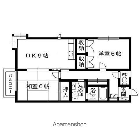 エクセレント永和台(2DK/2階)の間取り写真