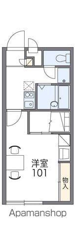 レオパレス伊予五色(1K/2階)の間取り写真
